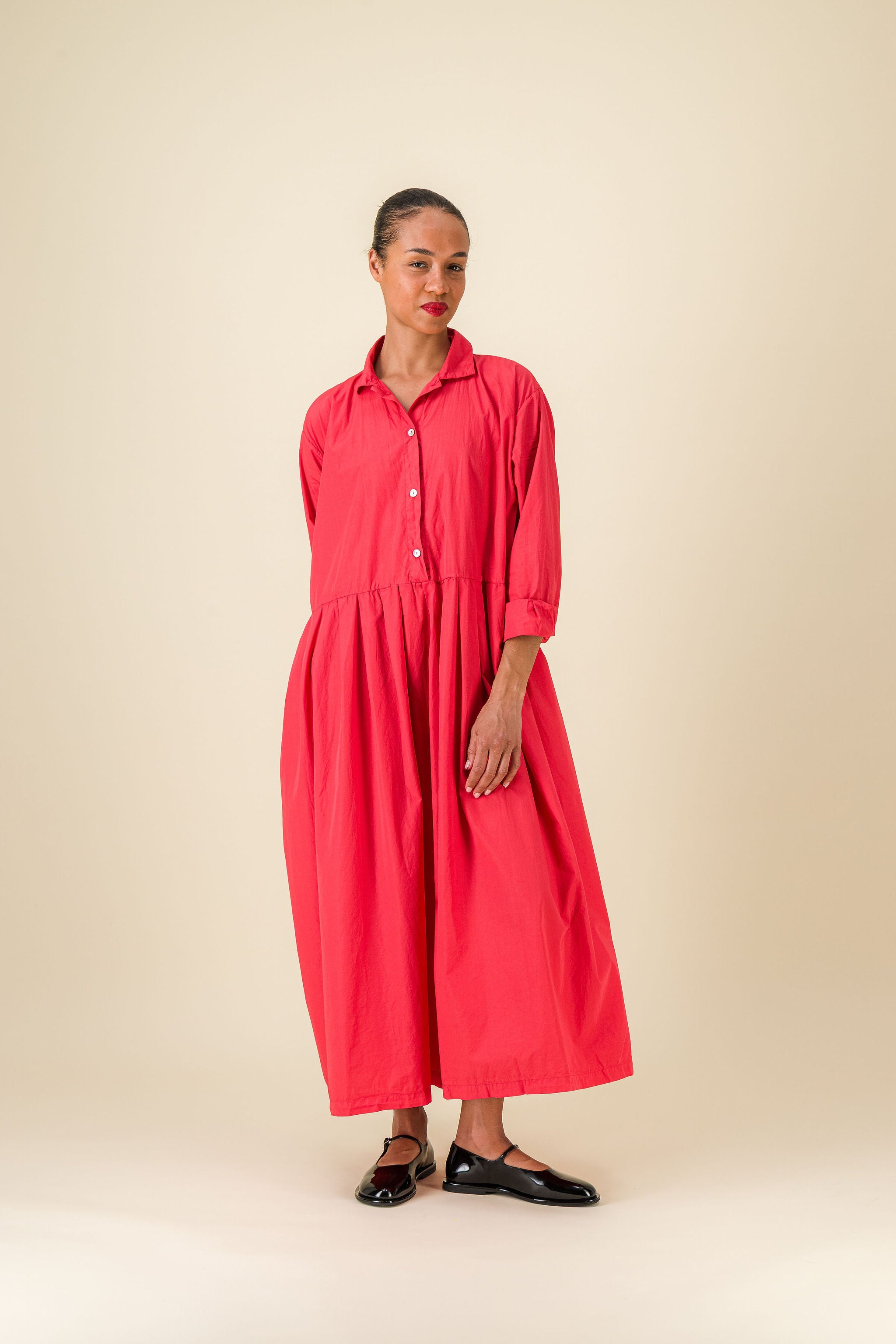 Titi Dress Red Cotton Dress
