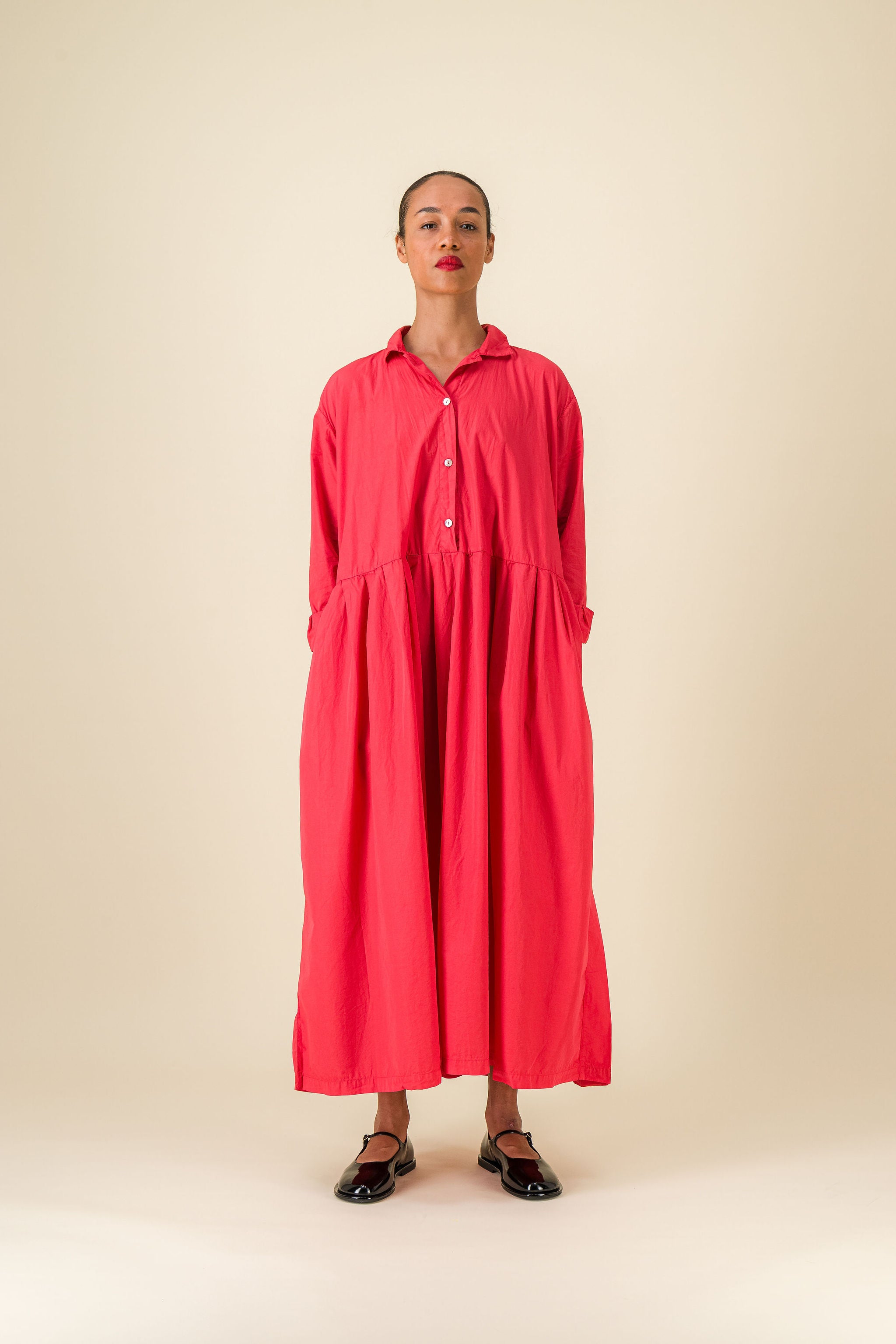 Titi Dress Red Cotton Dress