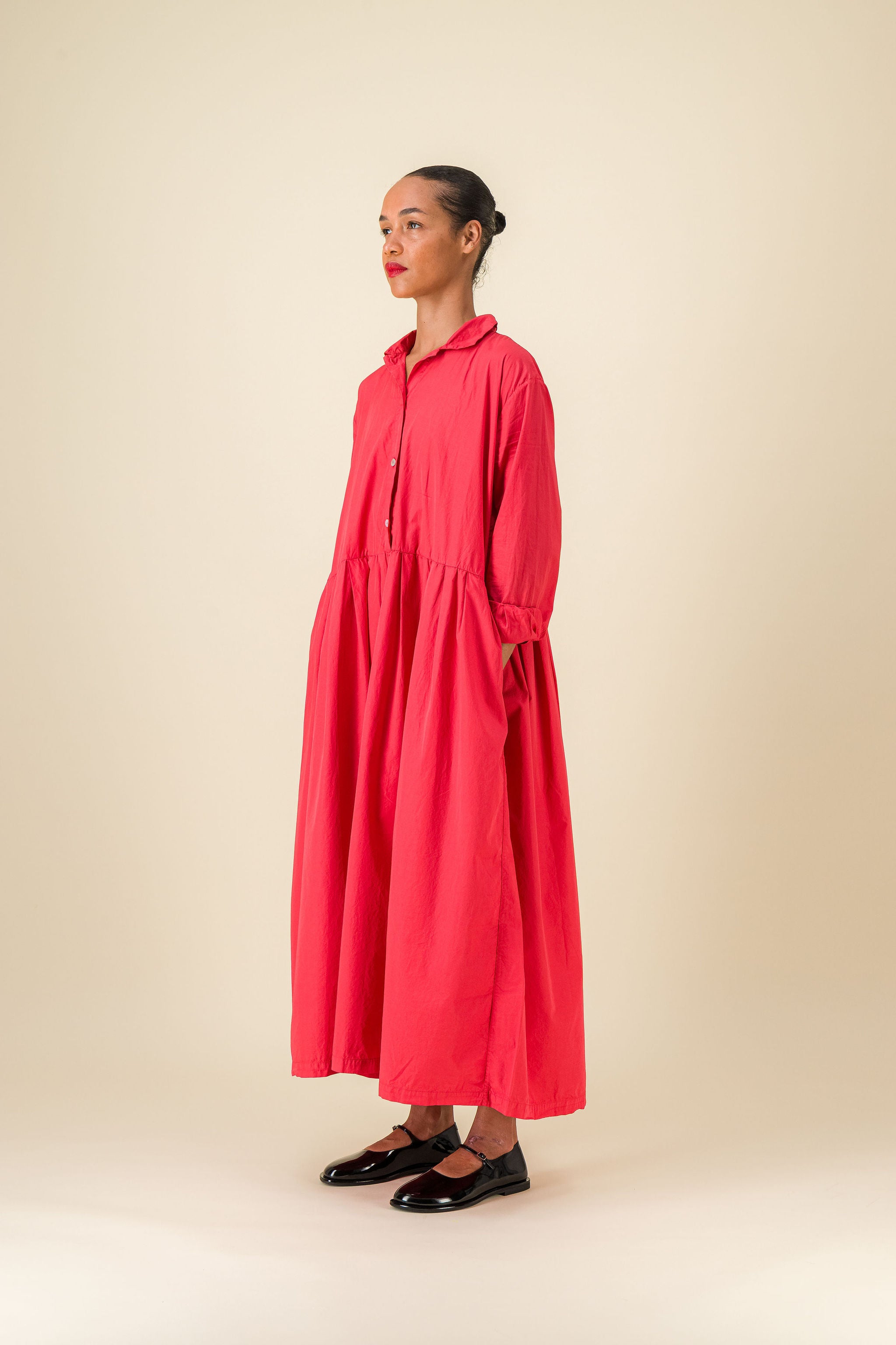 Titi Dress Red Cotton Dress