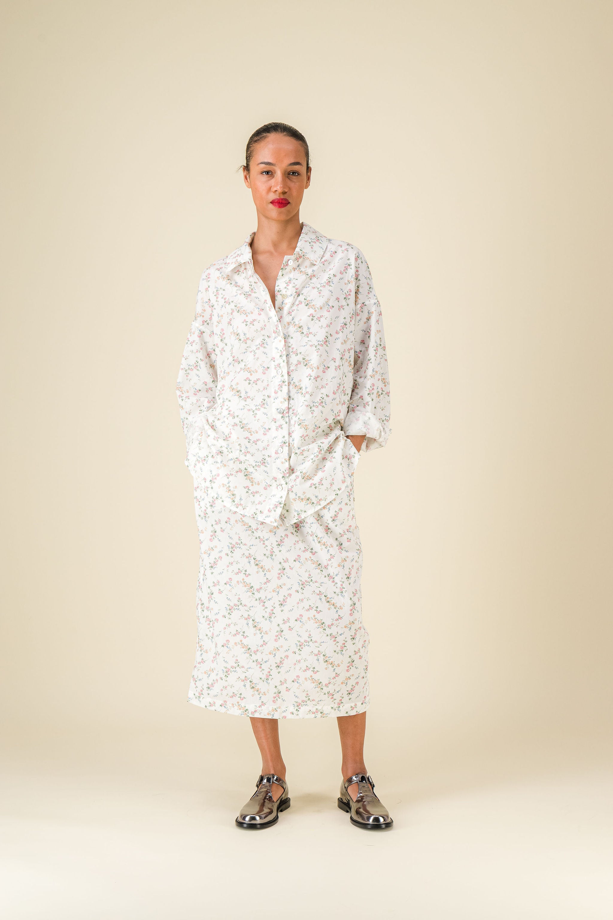 Claudia Liberty Flower Print Shirt