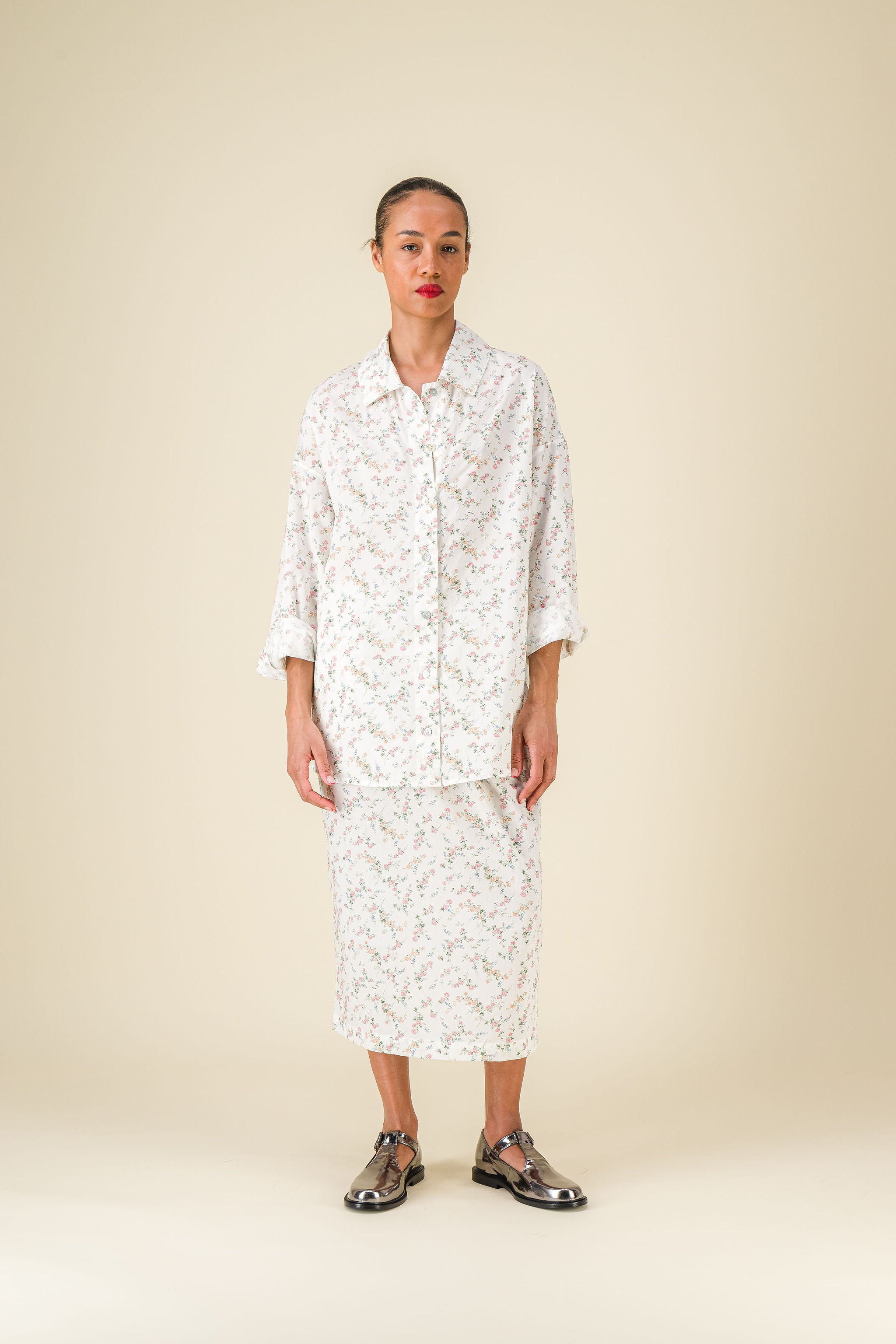 Claudia Liberty Flower Print Shirt