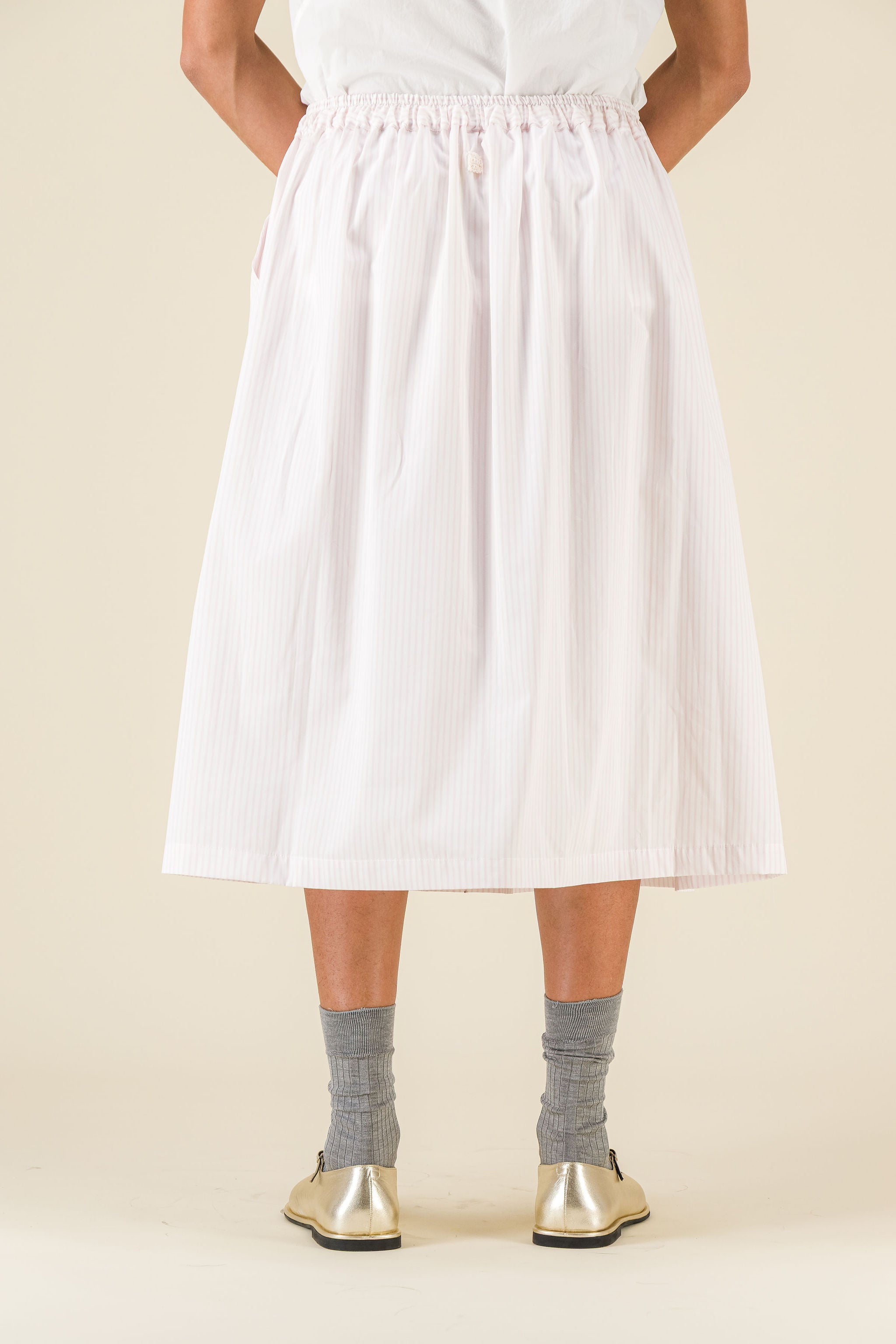 Caracoto Striped Popeline Caramella