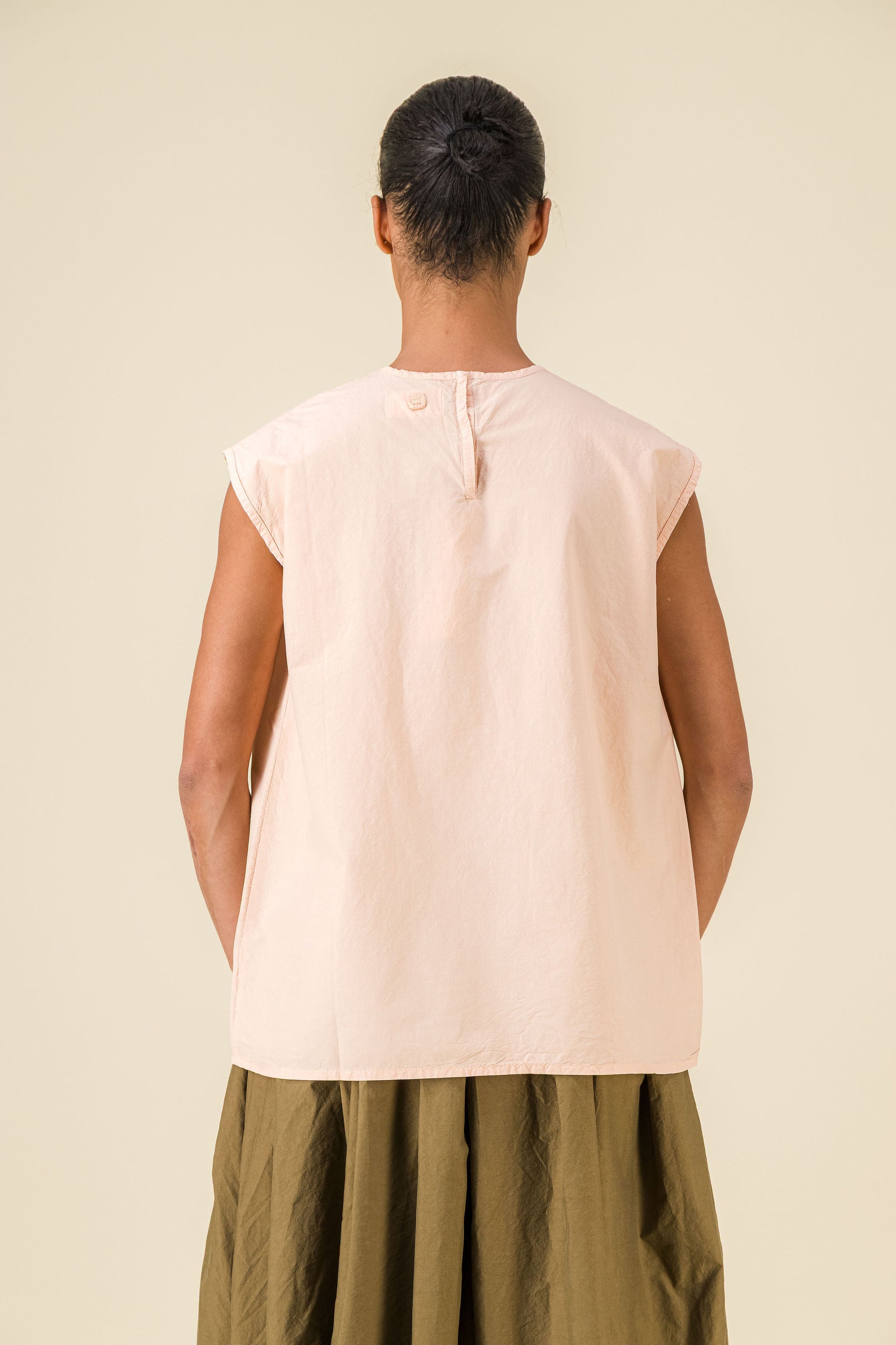 Bud Cotton Silk Nude Top