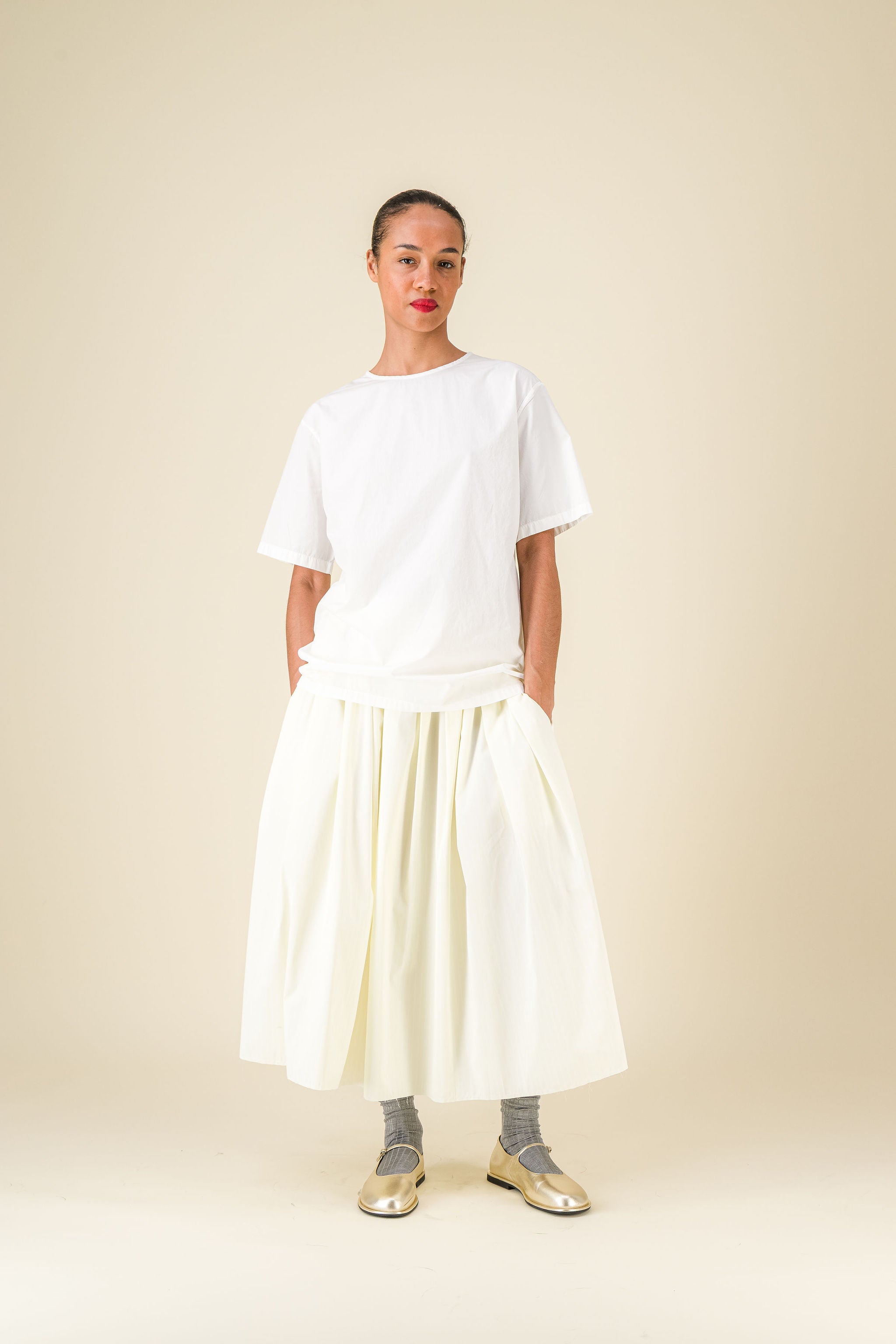 Gelsa Striped Popeline Yellow