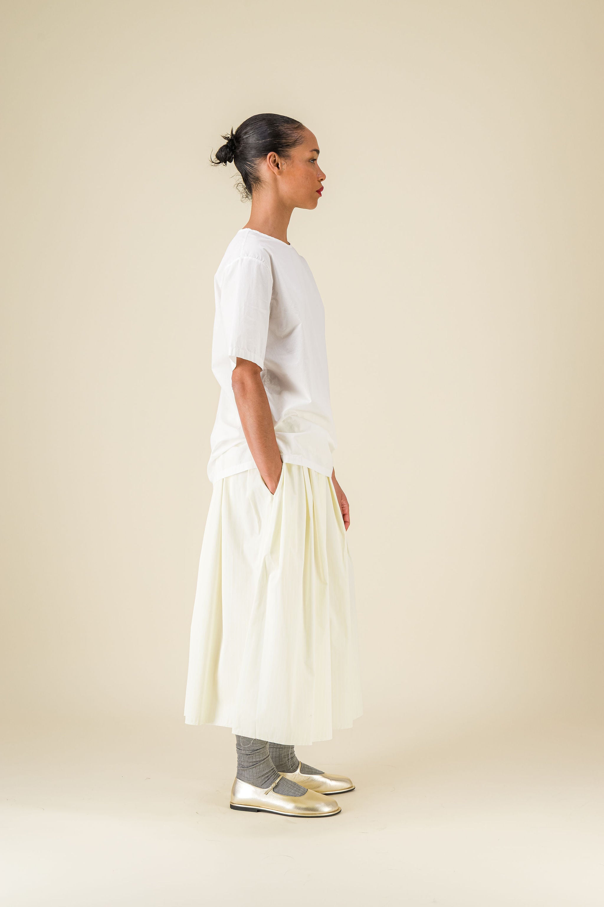 Gelsa Striped Popeline Yellow