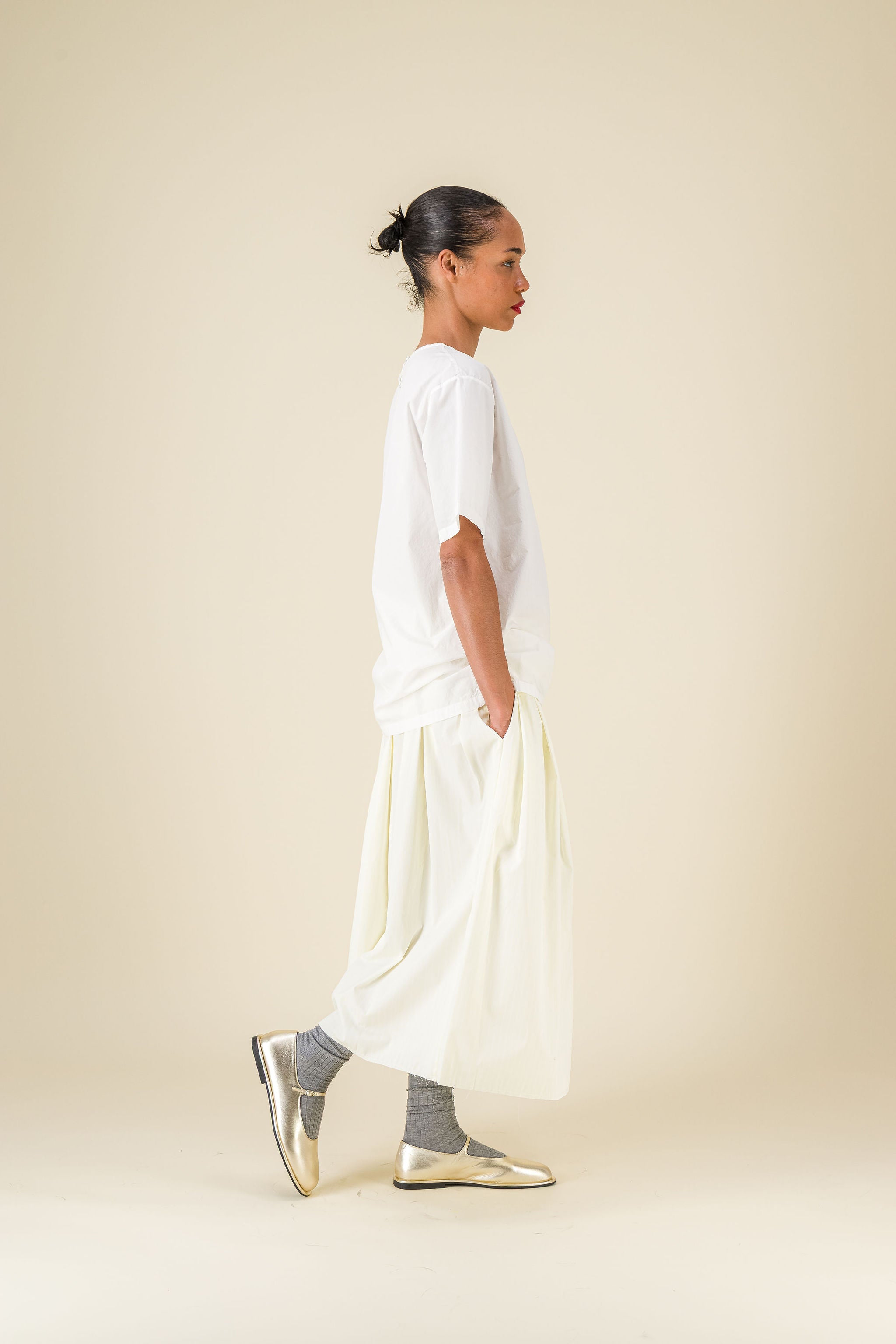 Gelsa Striped Popeline Yellow