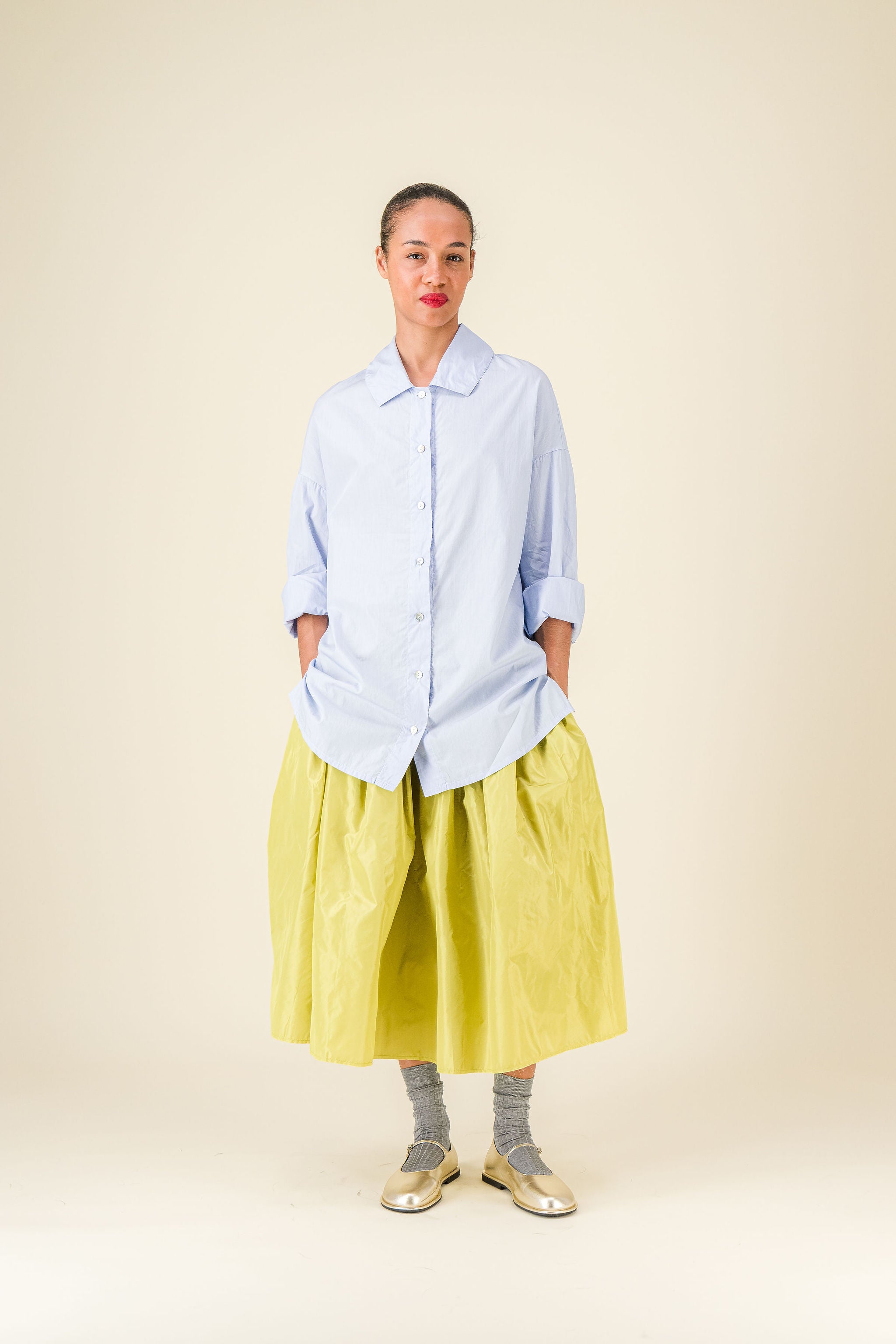 Gelsa Skirt Taffeta Pistacchio
