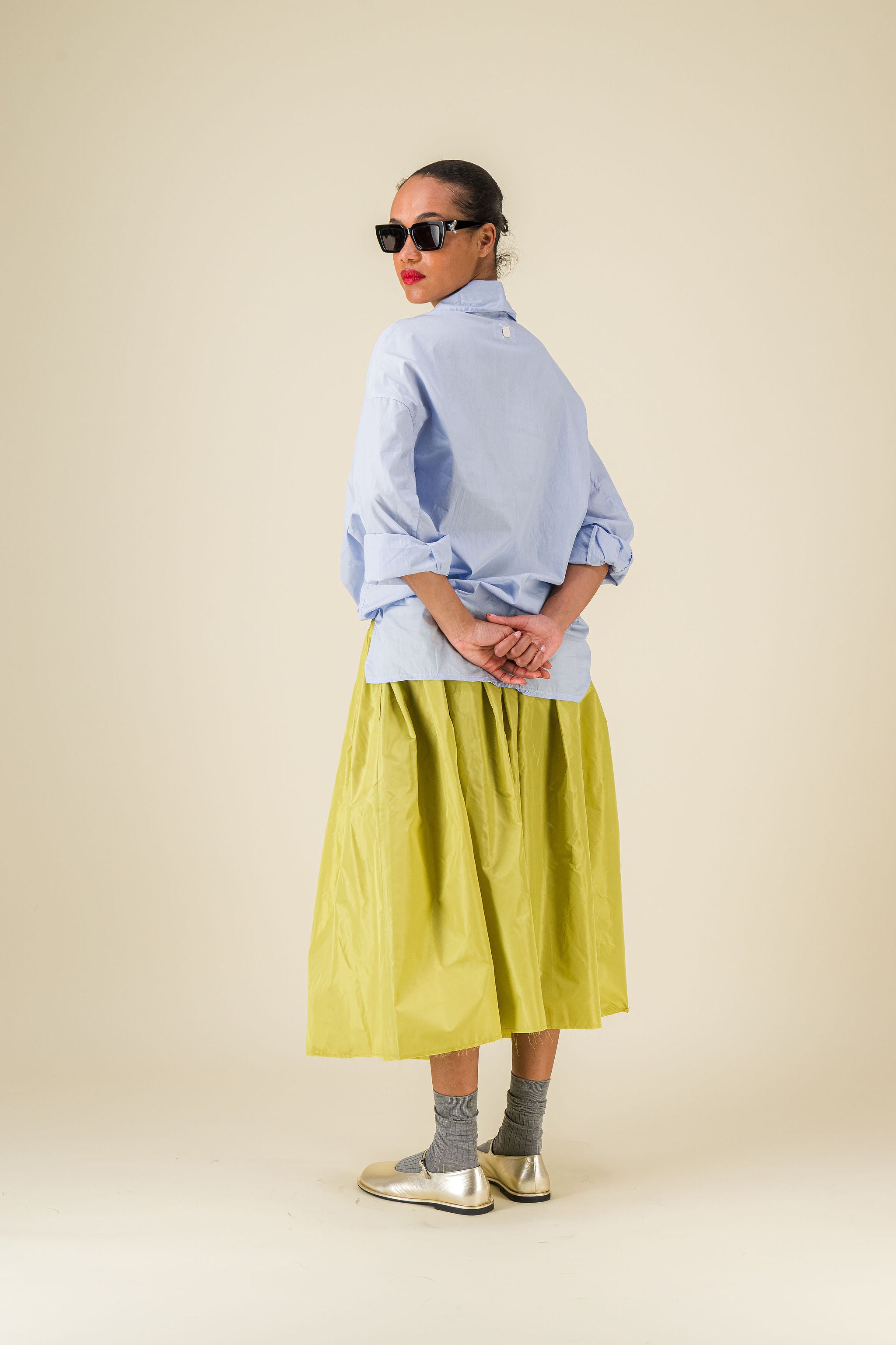 Gelsa Skirt Taffeta Pistacchio