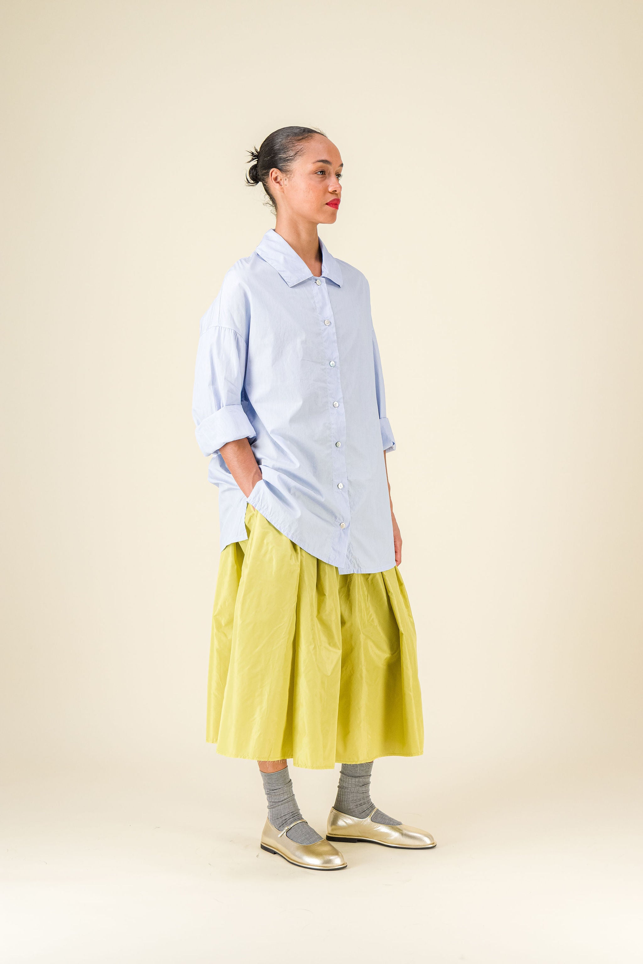 Gelsa Skirt Taffeta Pistacchio
