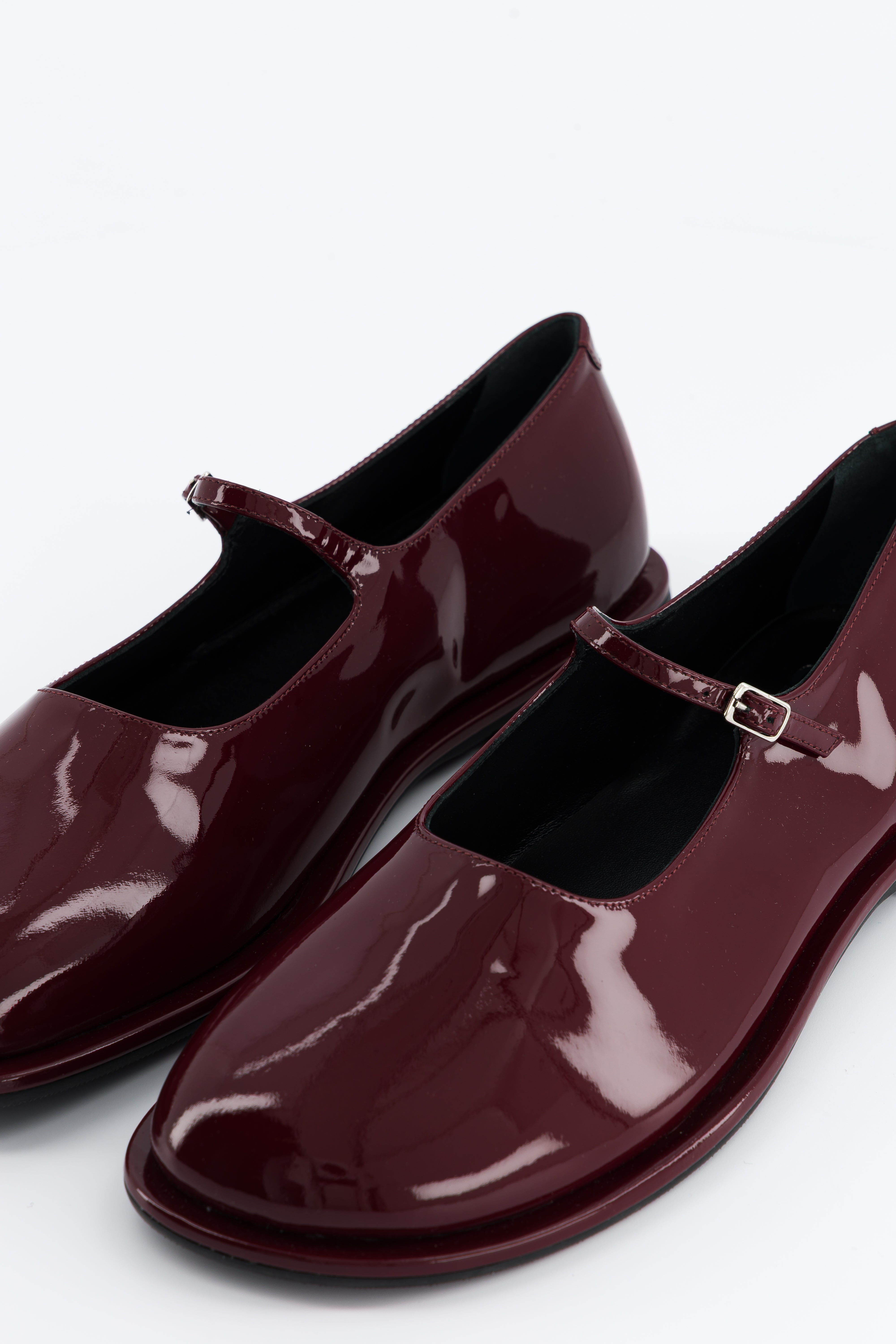 Buzzy Burgundy Patent Calf Mary Jane Anne Blum
