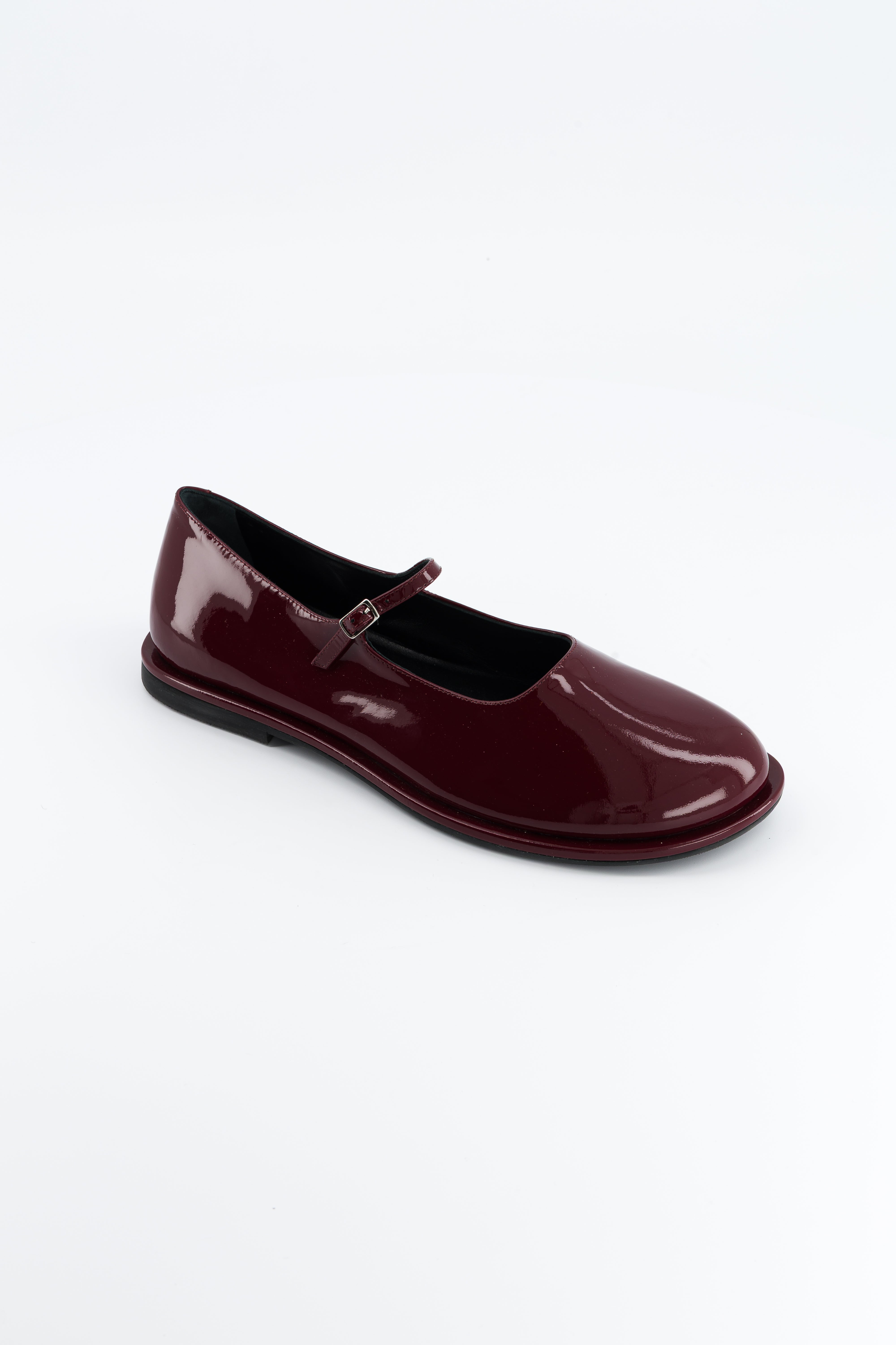 Buzzy Burgundy Patent Calf Mary Jane Anne Blum