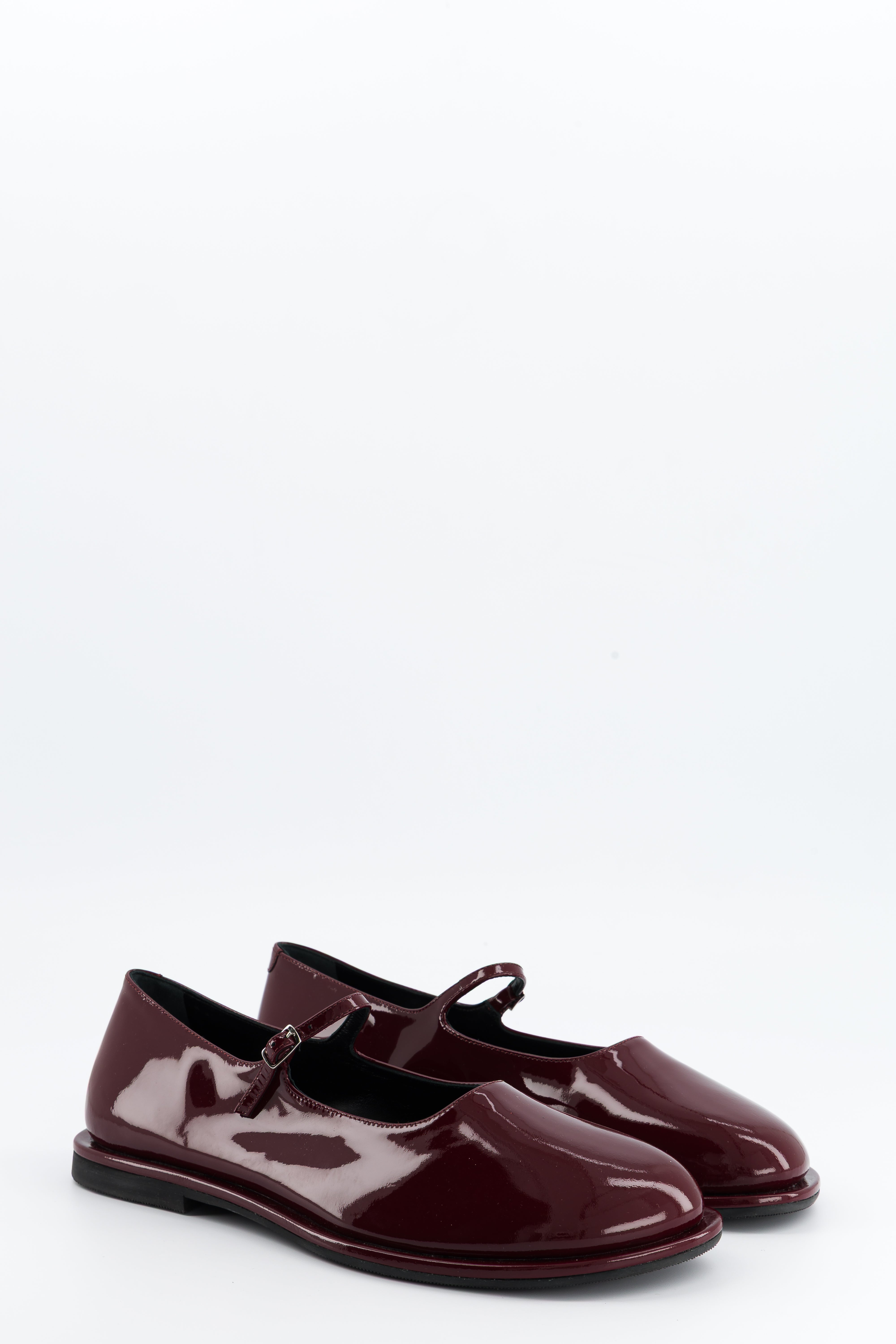 Buzzy Burgundy Patent Calf Mary Jane Anne Blum