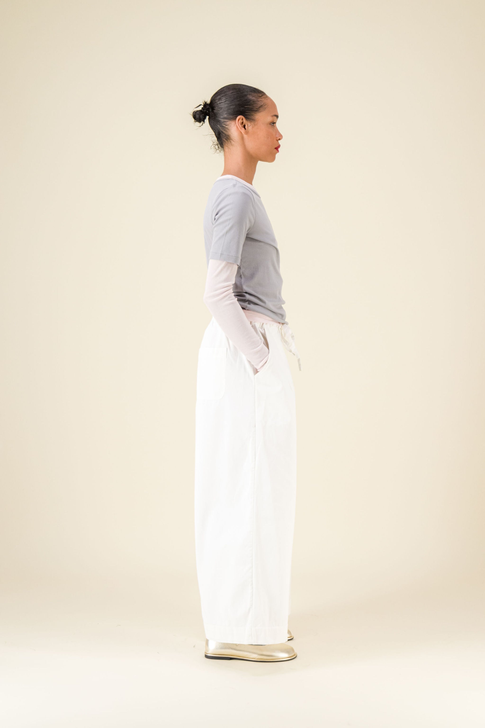 Cama Palazzo Pants White