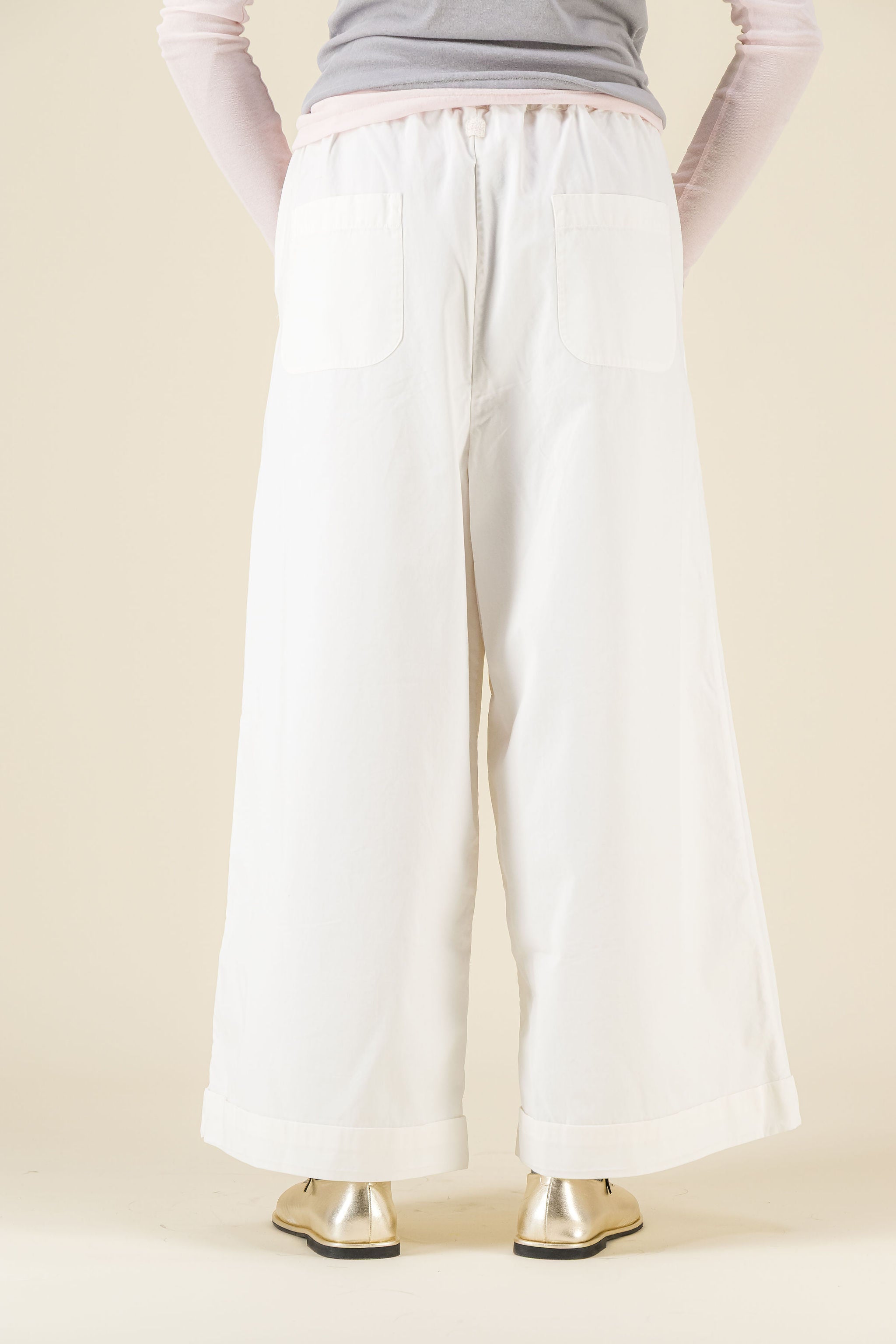 Cama Palazzo Pants White