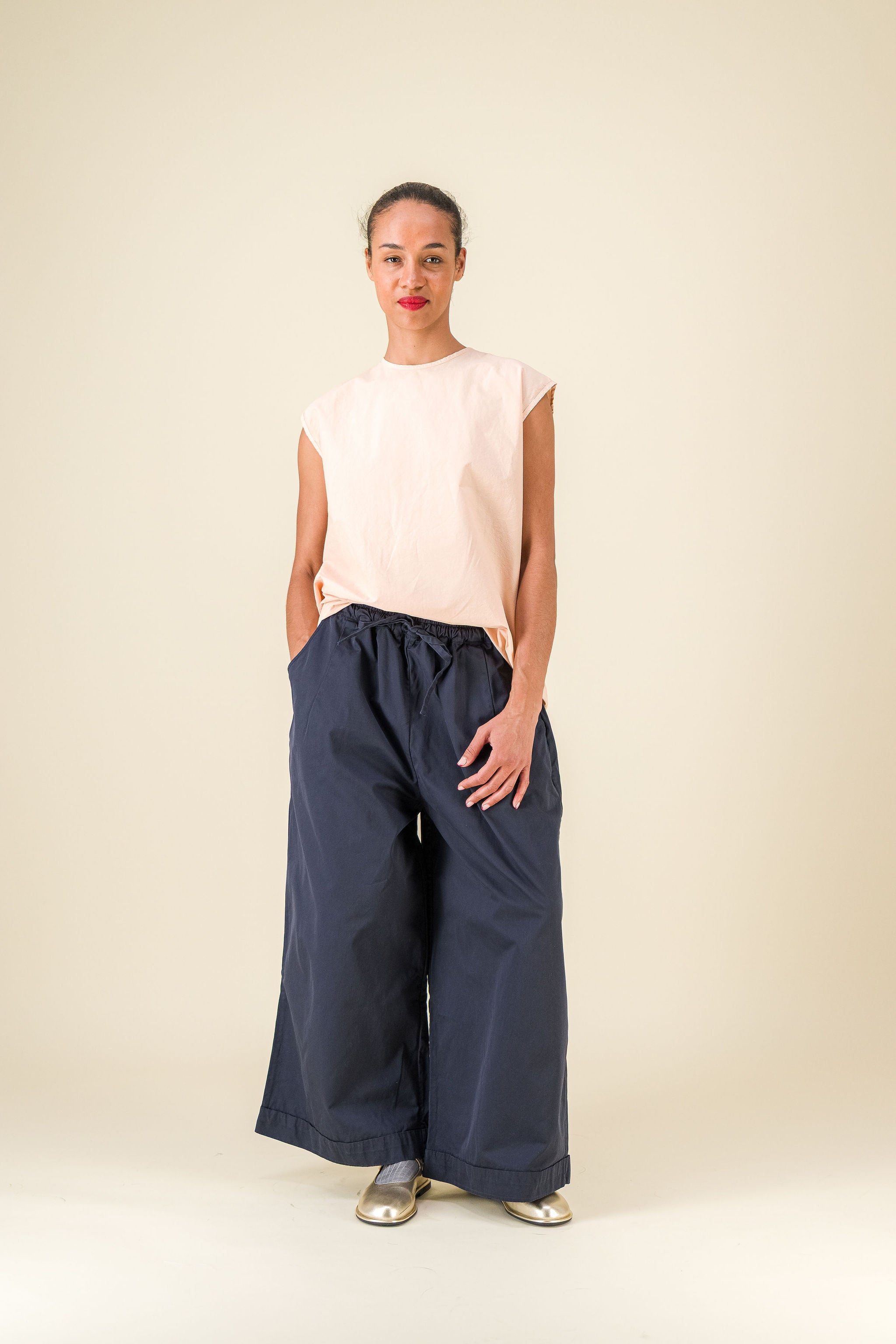 Cama Palazzo Pants Navy
