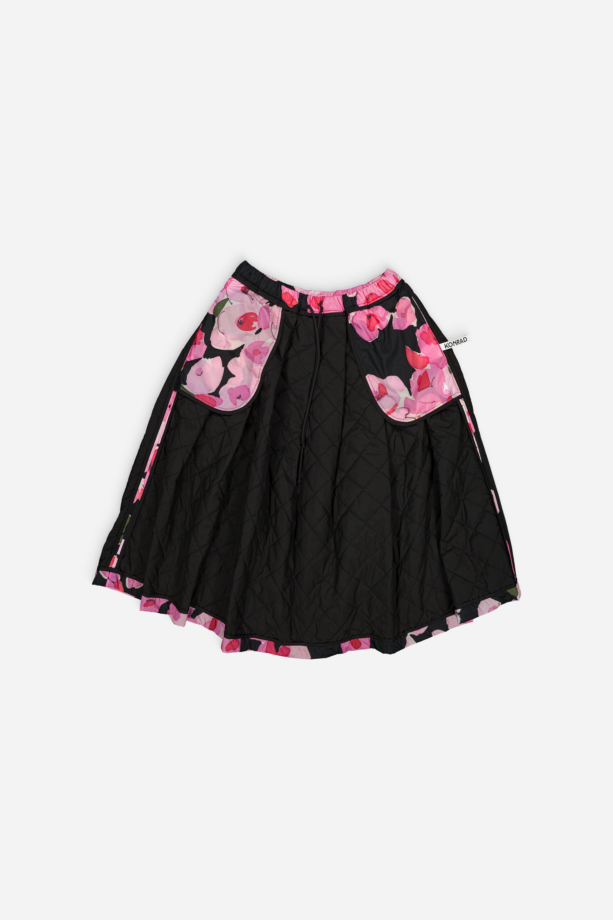 Sonia Skirt Reversible Pink Roses Print