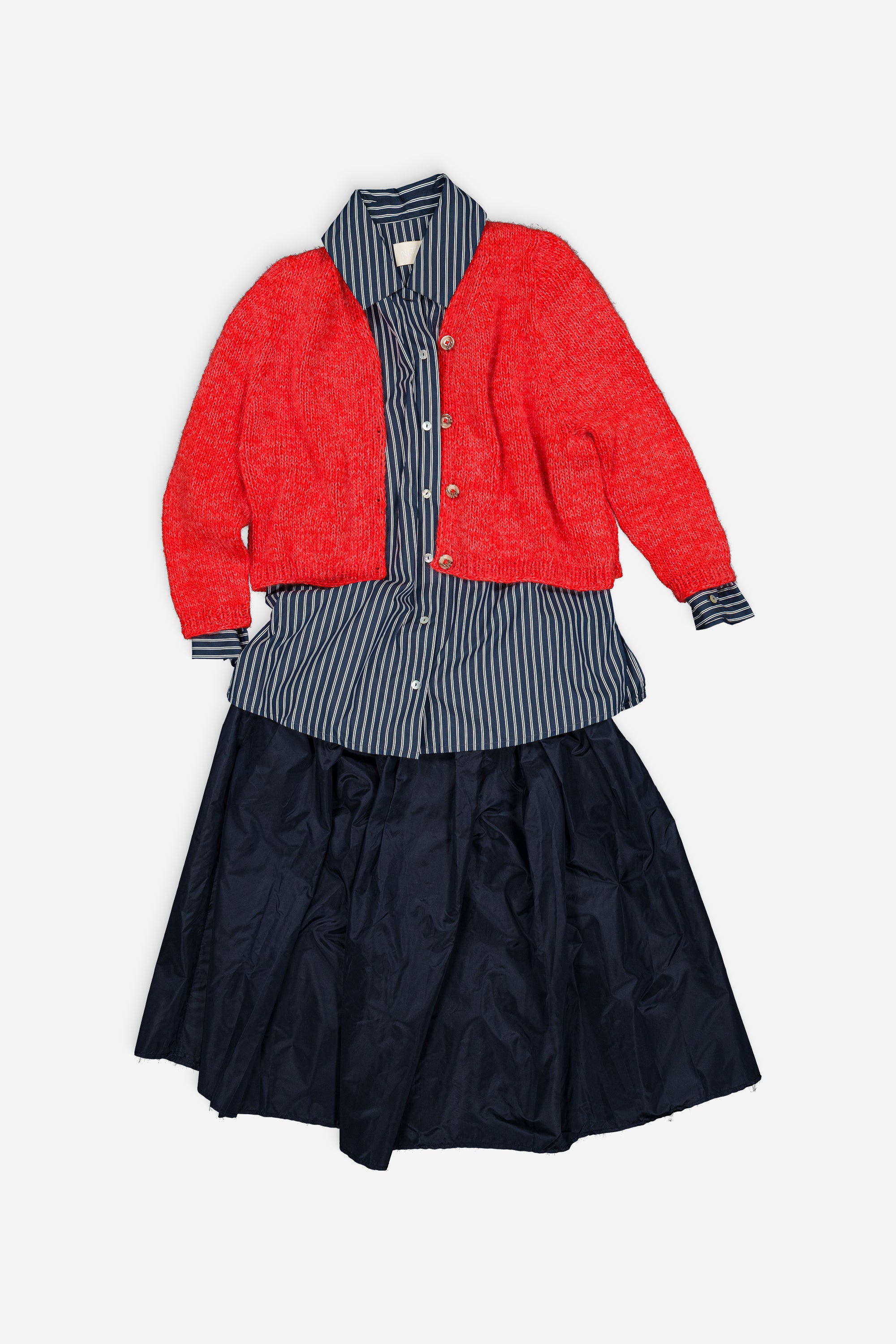 Nino hand-Knitted Cardigan Coral