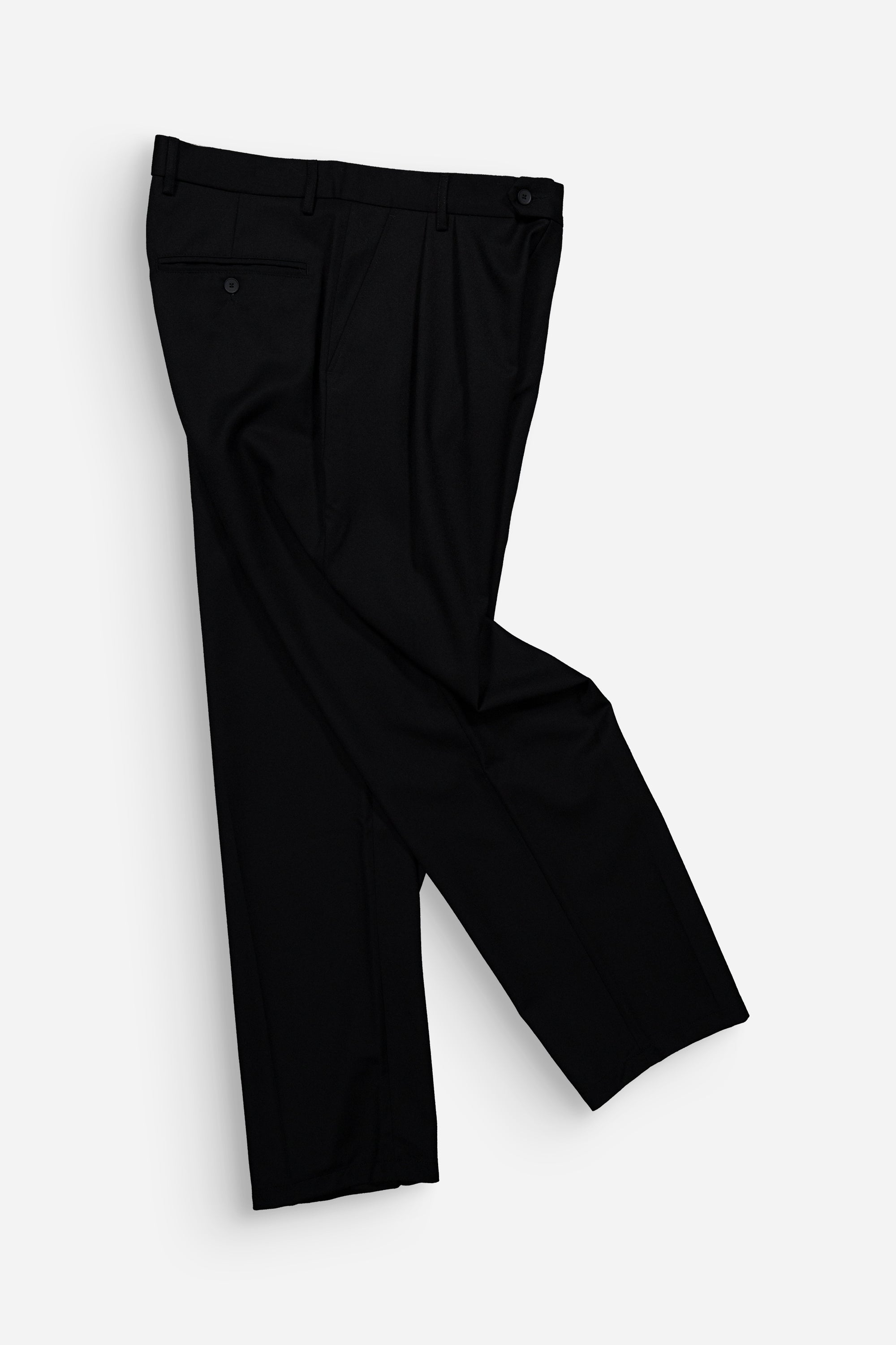 Formal Pleats Pants Black