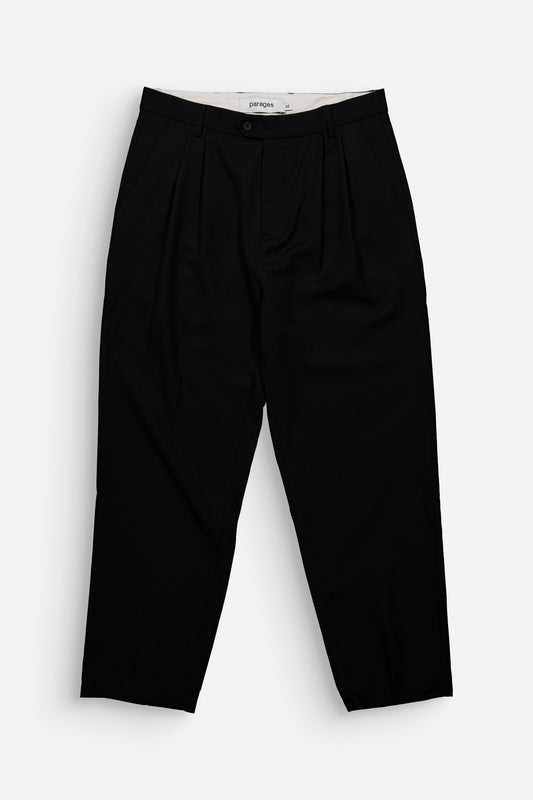 Formal pleats wool pants
