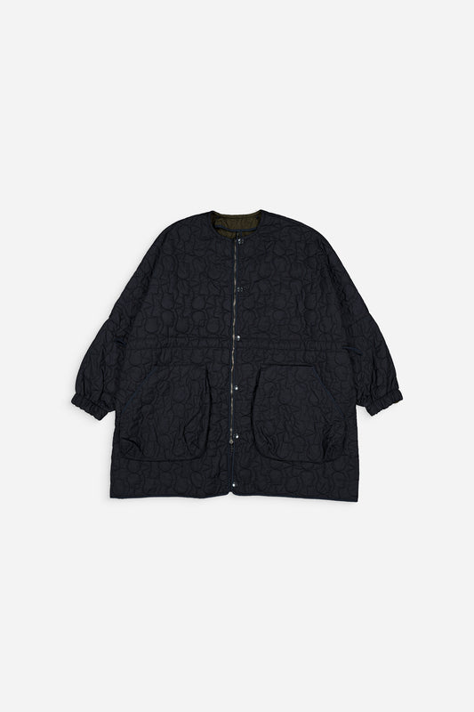 Sungjin Cape Reversible Navy and Khaki