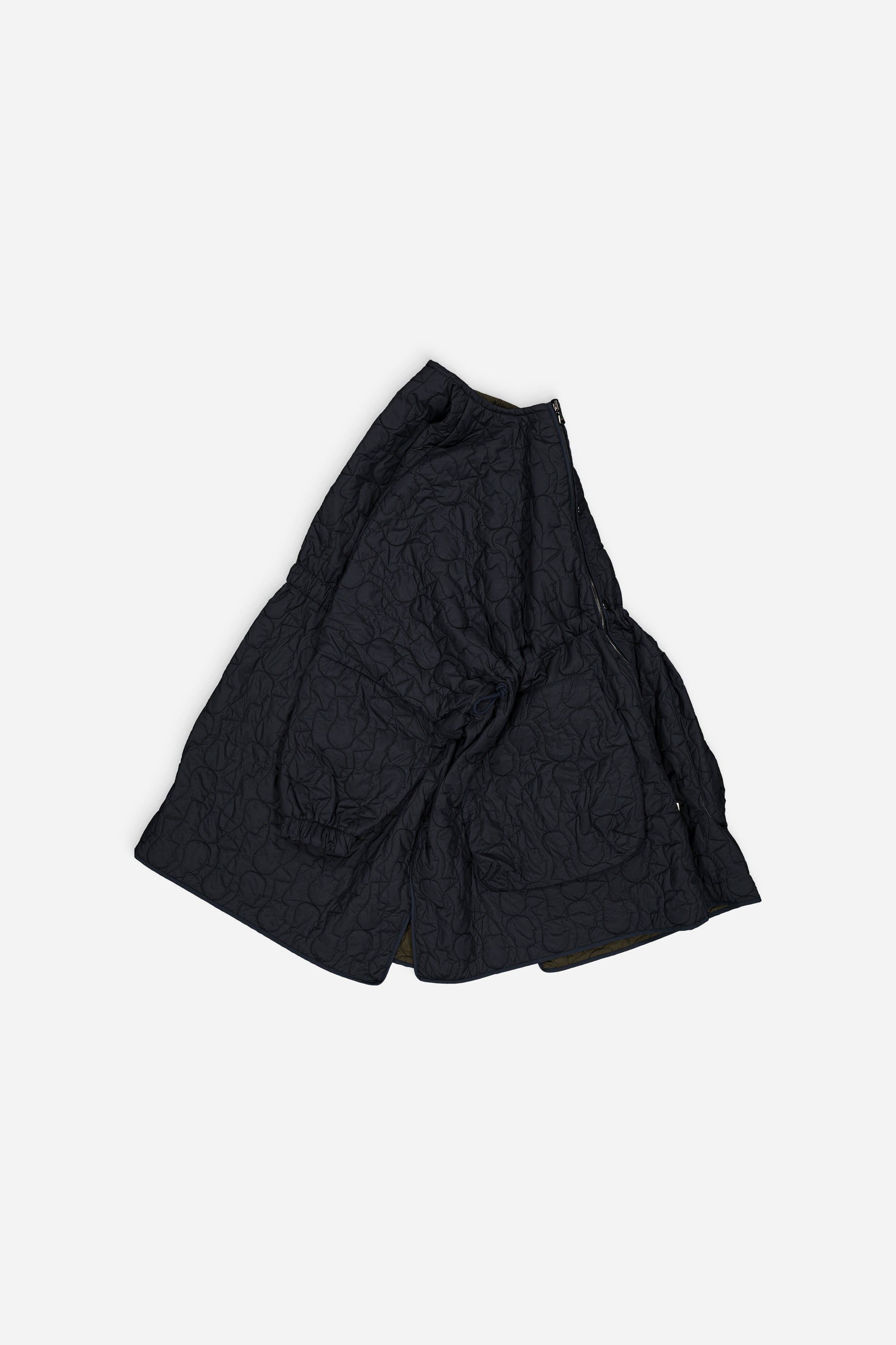 Sungjin Cape Reversible Navy and Khaki