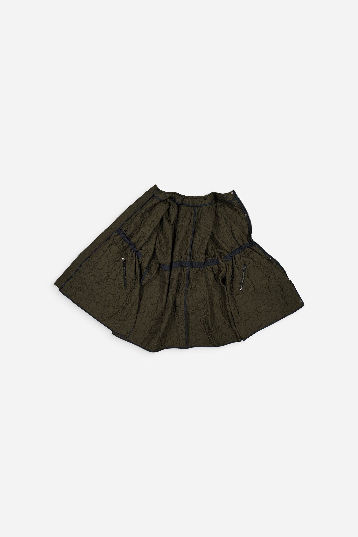 Sungjin Cape Reversible Navy and Khaki