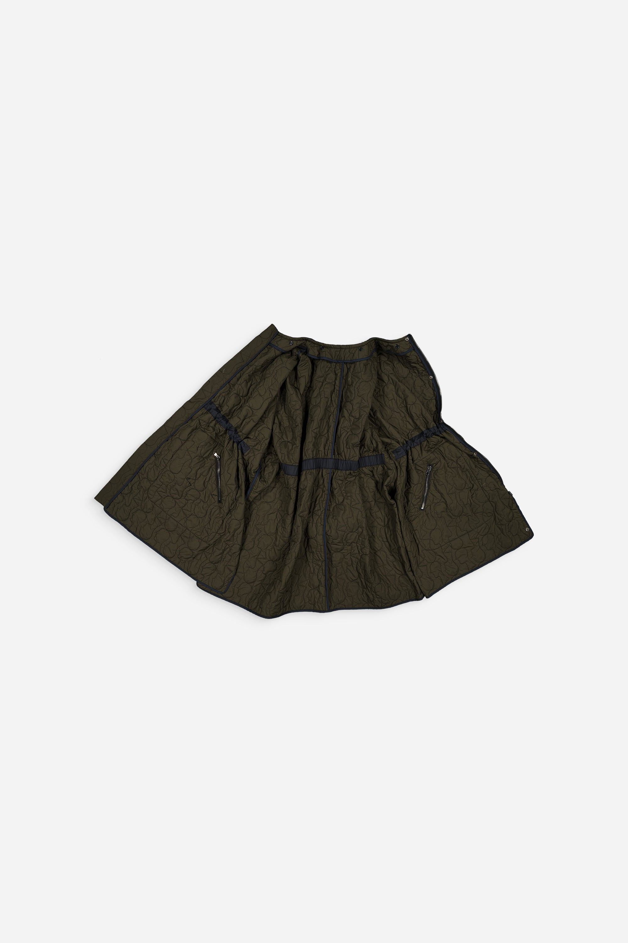 Sungjin Cape Reversible Navy and Khaki