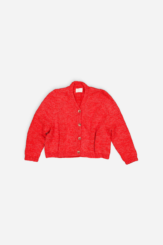Nino hand-Knitted Cardigan Coral
