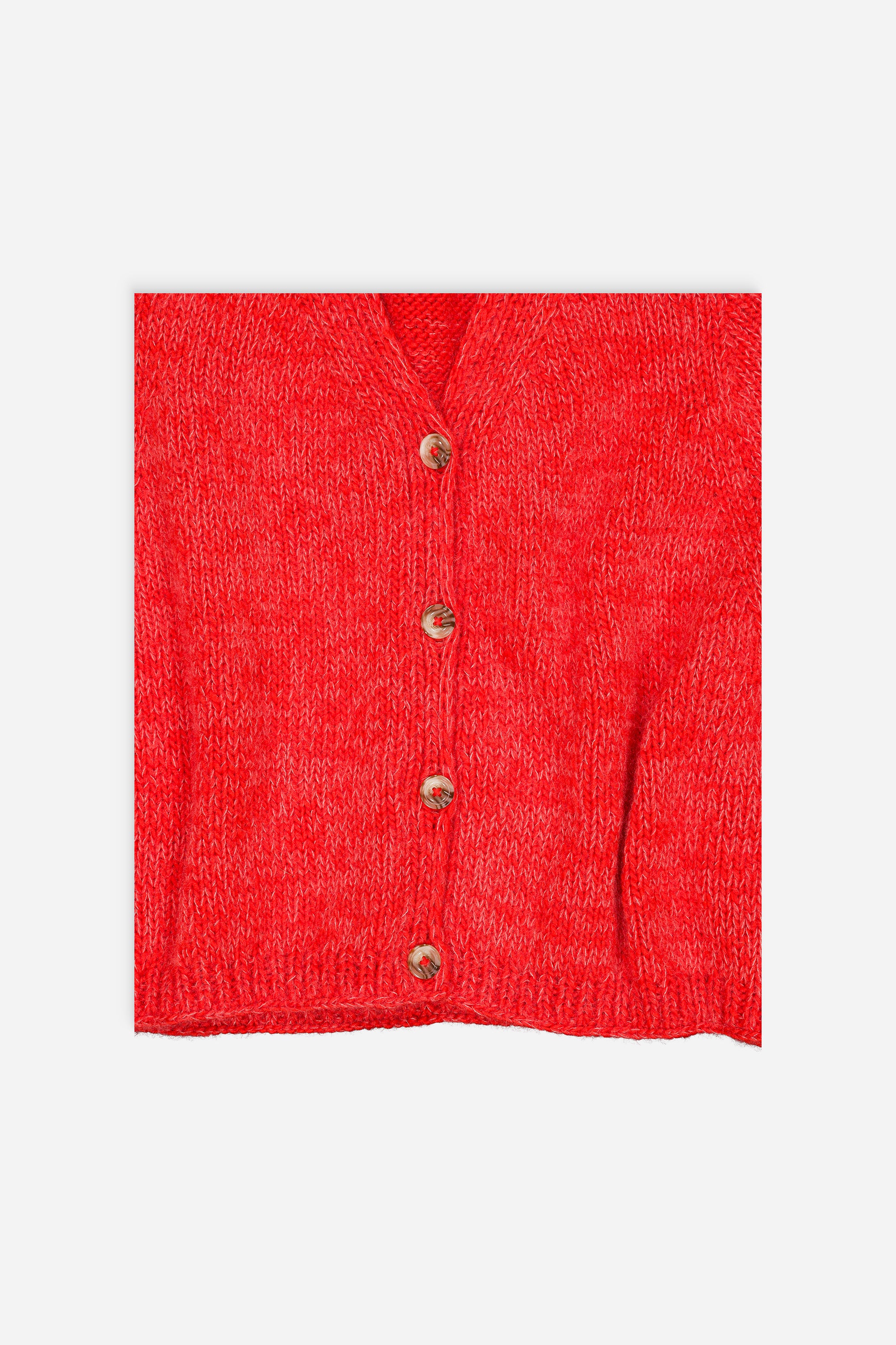 Nino hand-Knitted Cardigan Coral