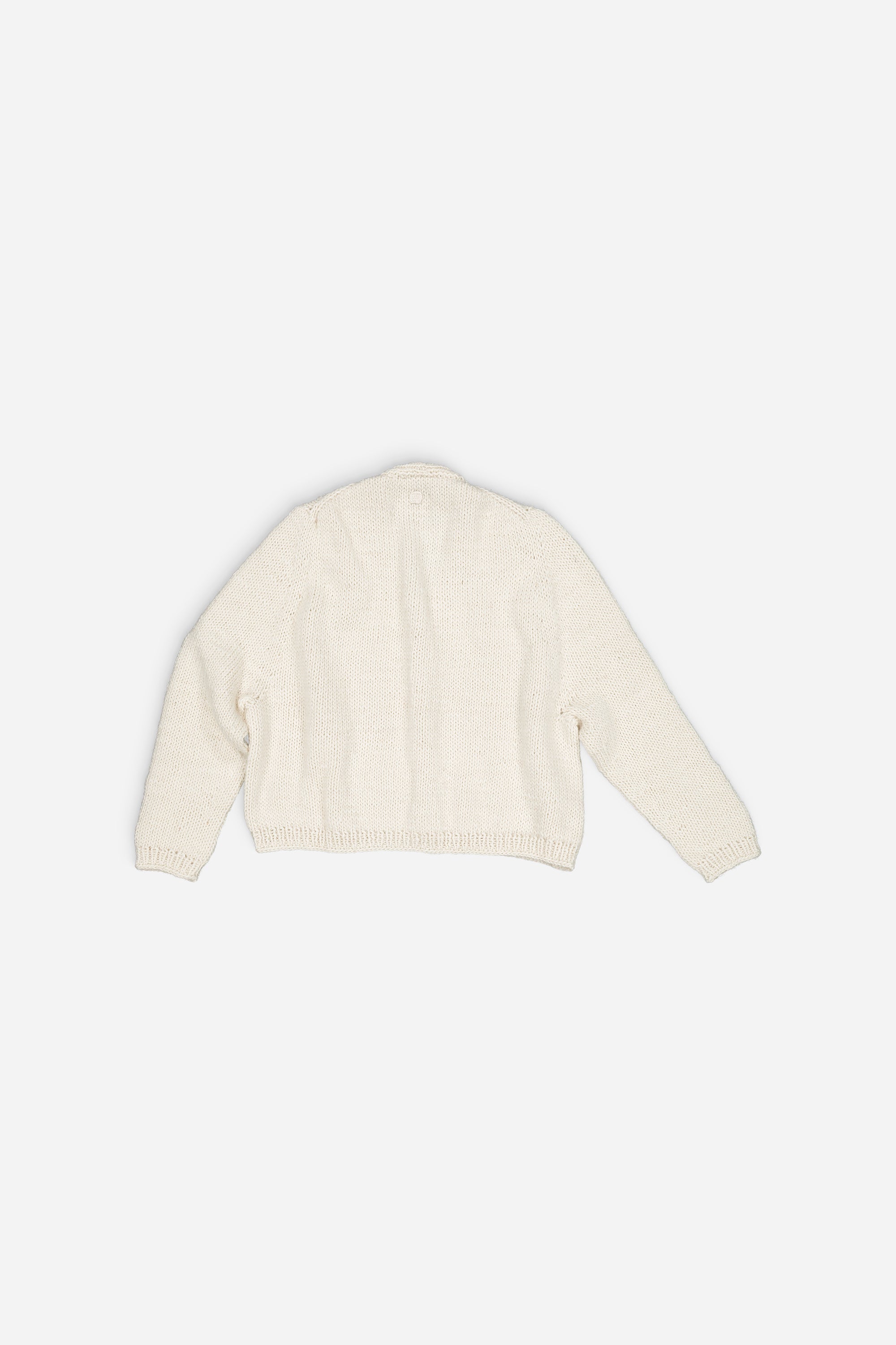 Nino Hand-Knitted Cardigan Off-White