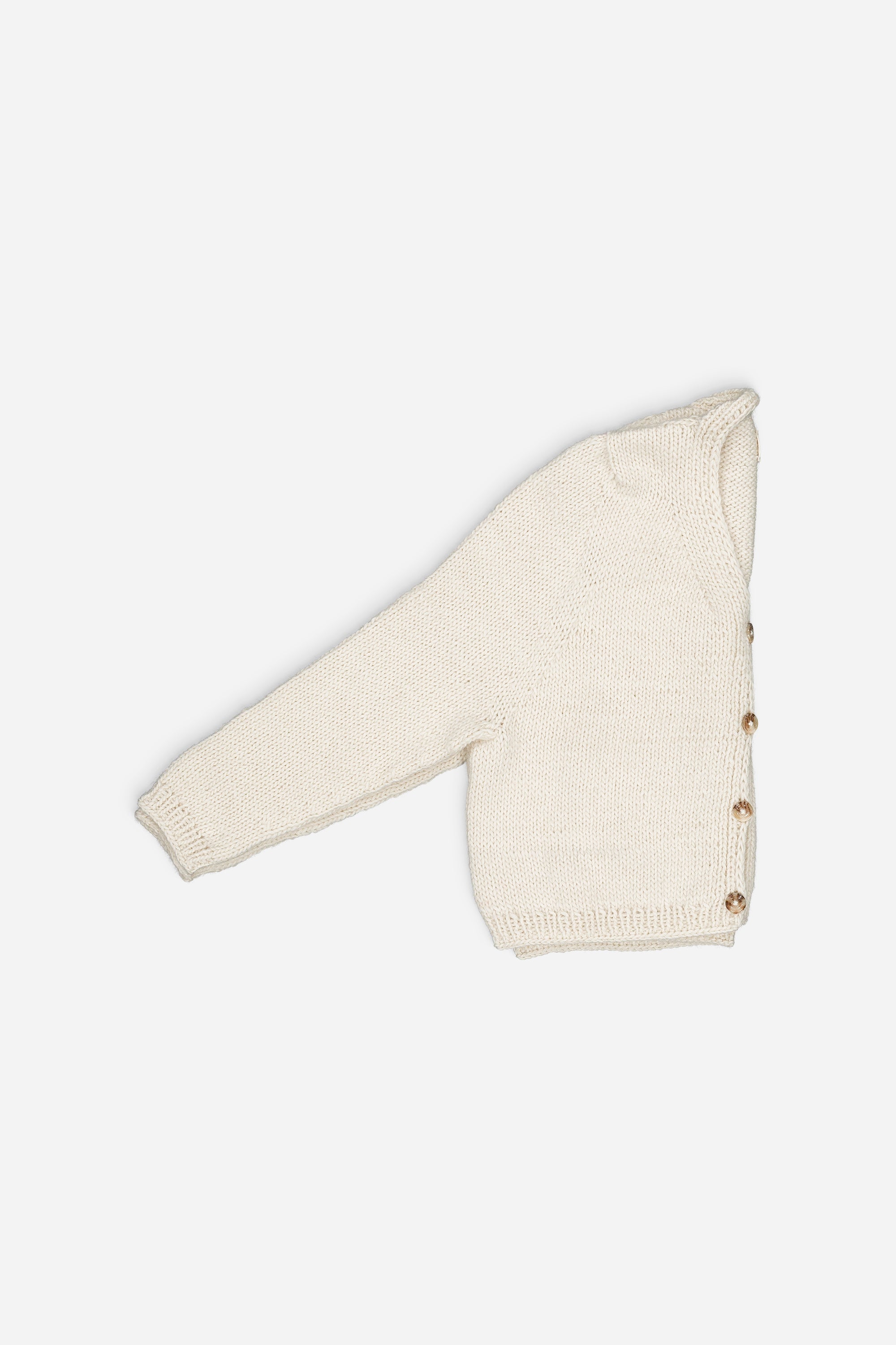 Nino Hand-Knitted Cardigan Off-White