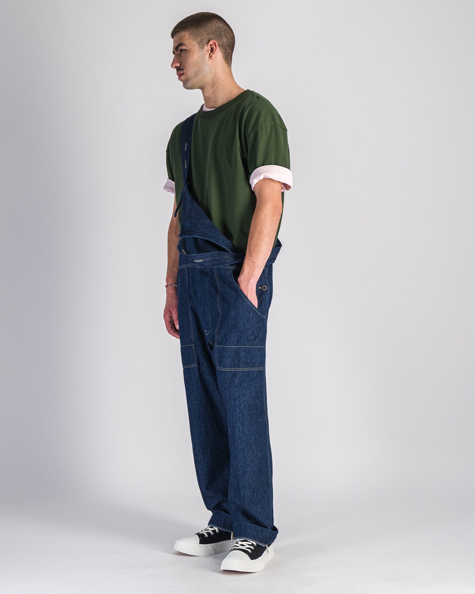 Stanley Dungarees Stone Wash Denim